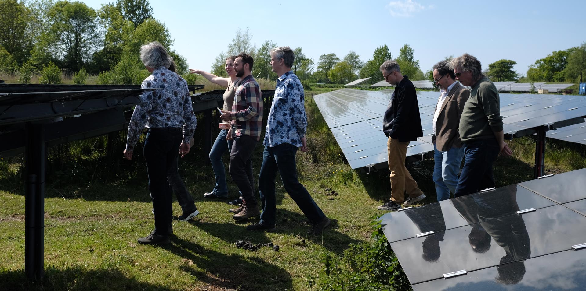 bezoek raad van inspiratie aan potentiele Energietuin locatie in Bergen mei 2026