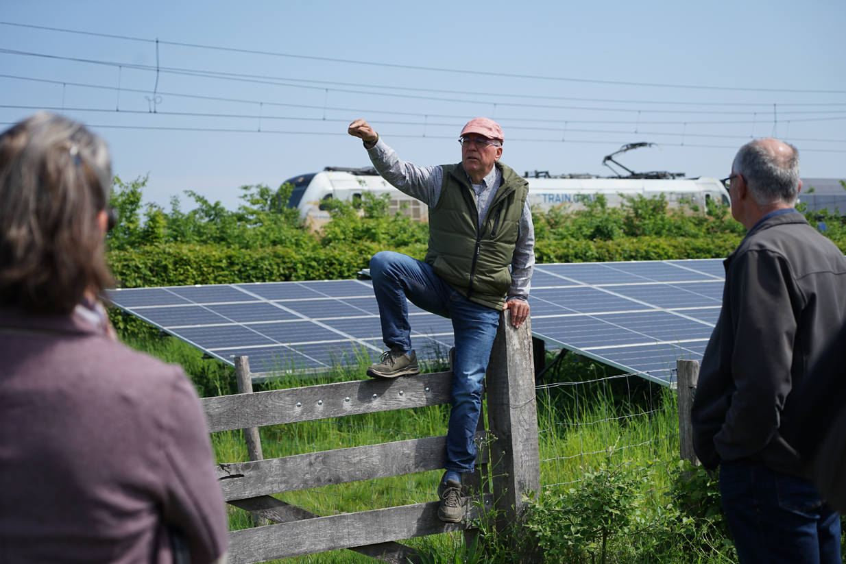 Energietuin 't Veen, rondleiding Brabantse en Limburgse Energieboswachters